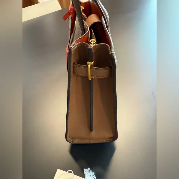 TORY BURCH Small Walker Satchel - Moose - Picture 8 of 16